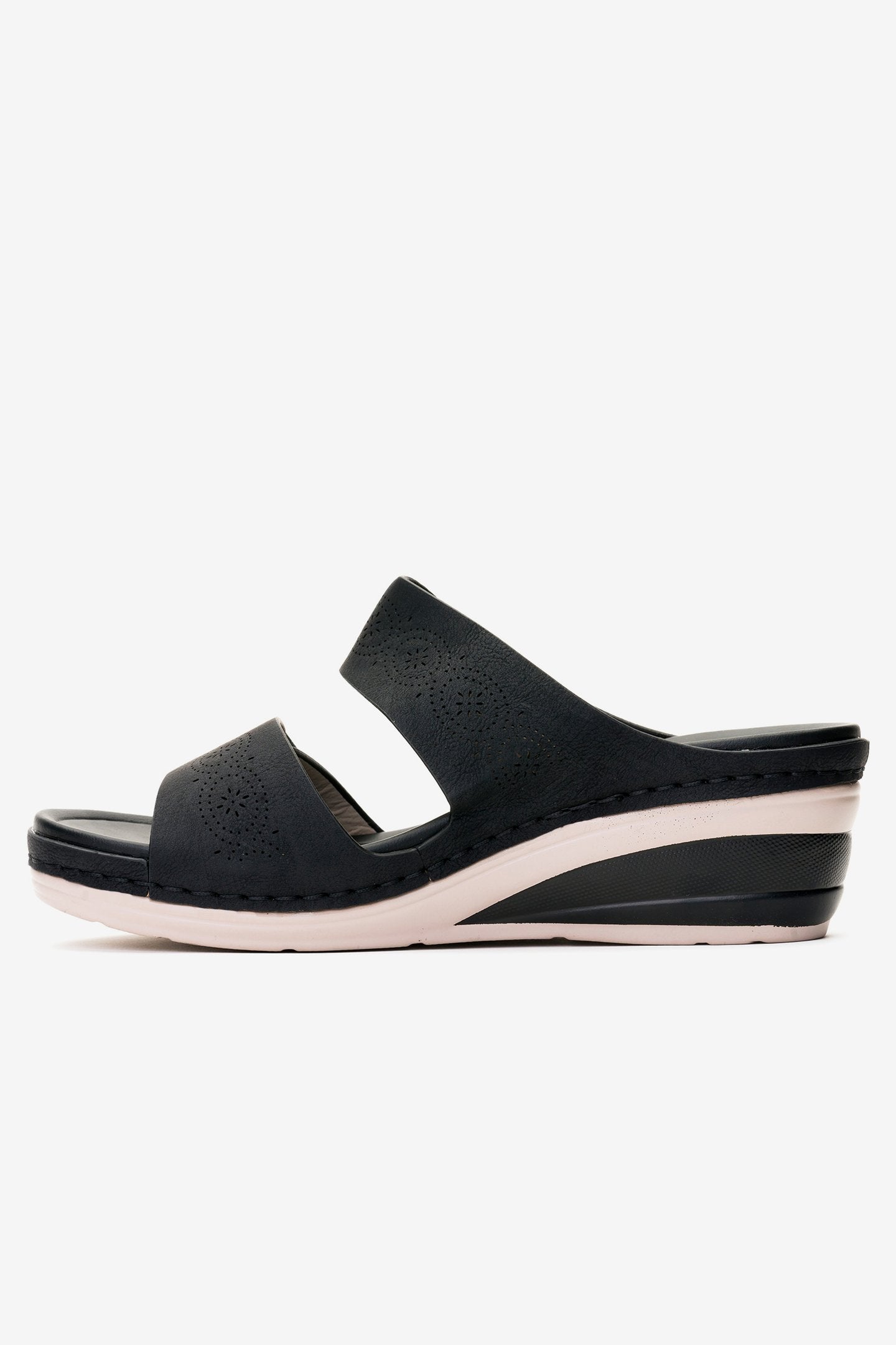 Sandalia Mujer Negro Palma Chancleta Chancleta