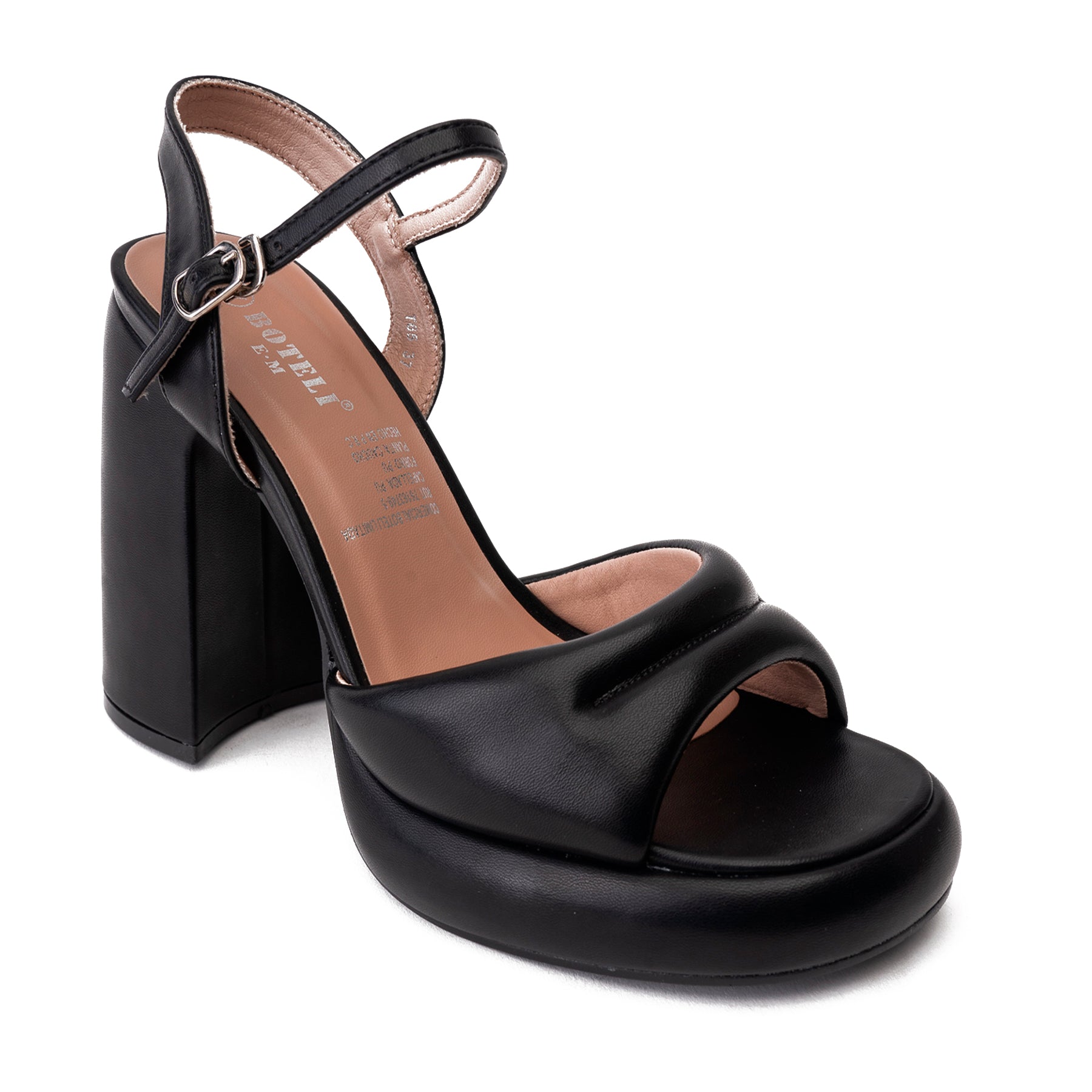 Taco Mujer Negro Ariela Boteli Boteli