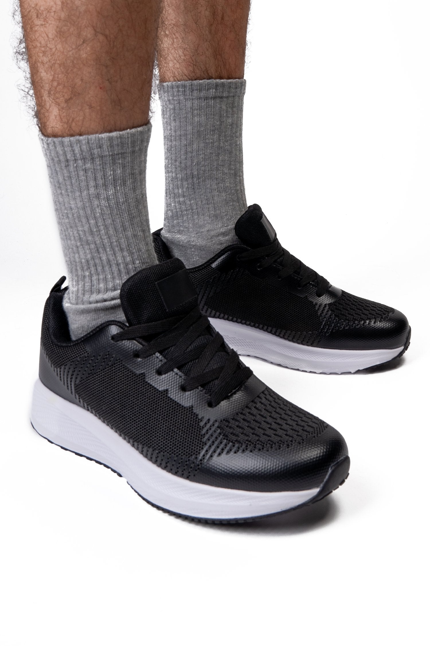 Zapatilla Hombre Negro Blanco Kansas Apóstol Apóstol