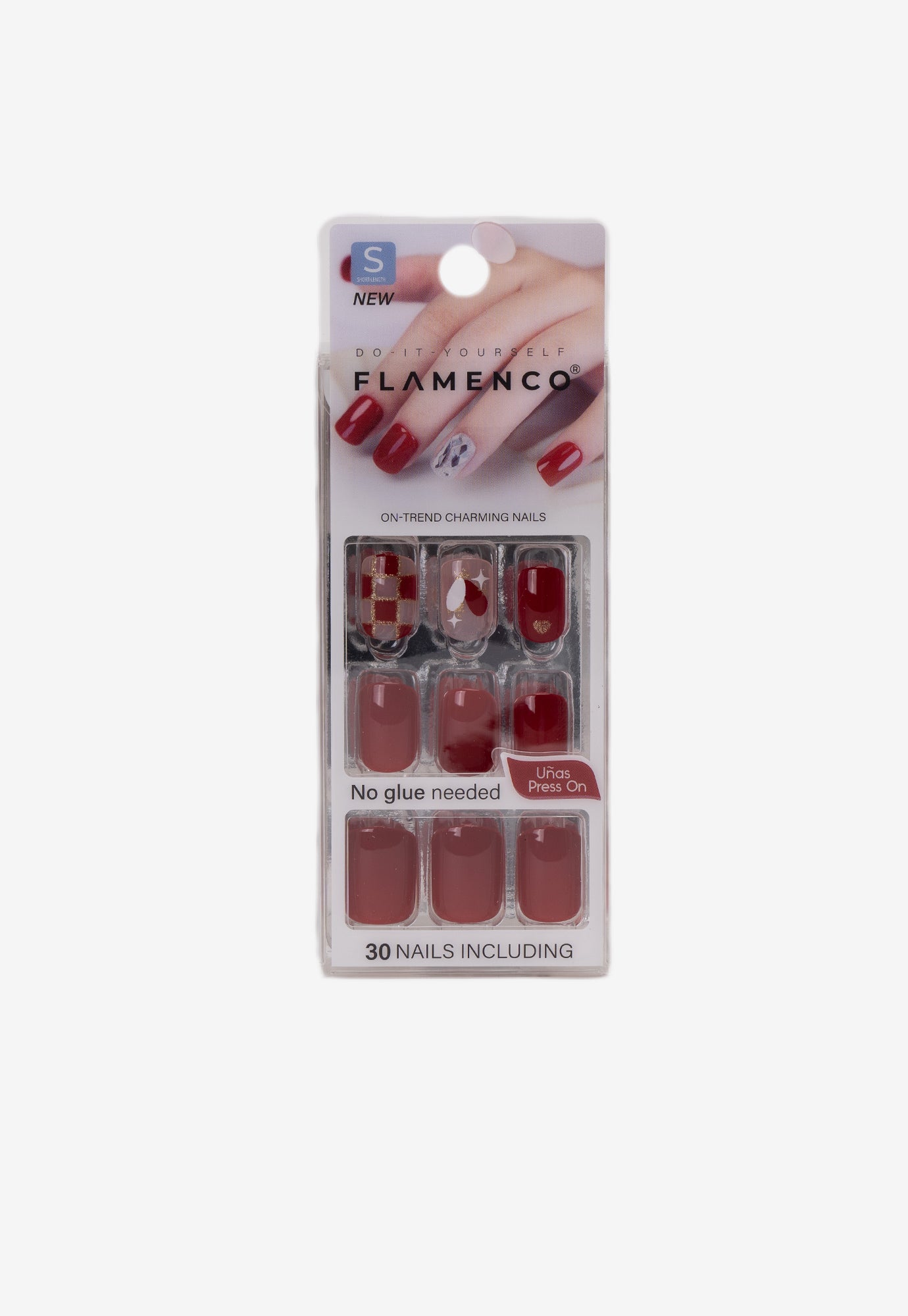 Set Uñas Diseño Rojo Chinitown Chinitown