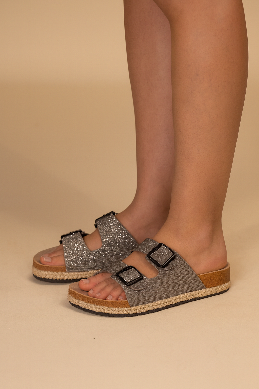 Sandalia Mujer Gris Gurami Chancleta Chancleta