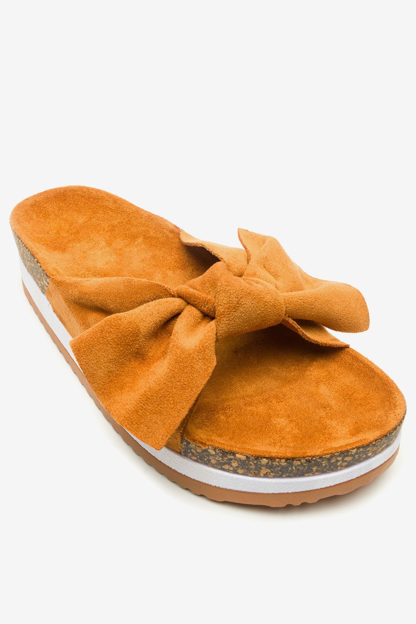 Sandalia Mujer Camel Allison Chancleta Chancleta