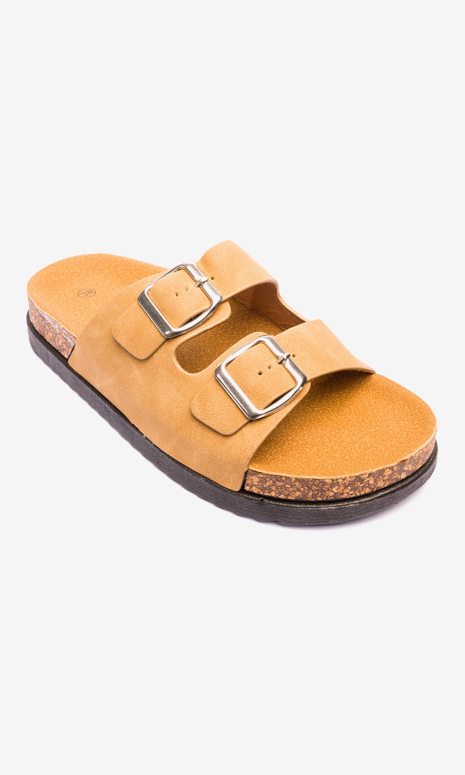 Sandalia Mujer Camel Arlequin Chancleta Chancleta