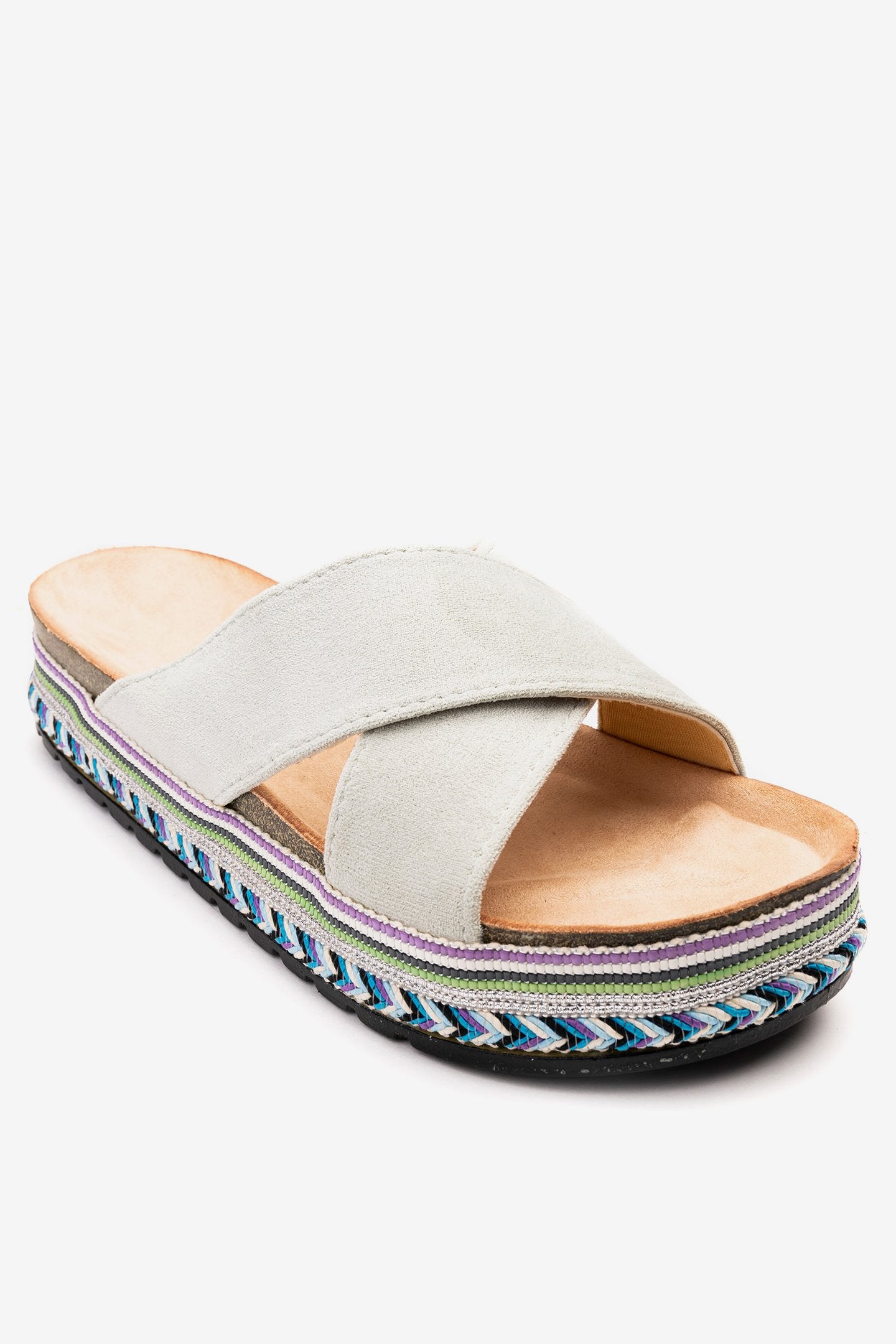 Sandalia Mujer Verde Sasha Chancleta Chancleta