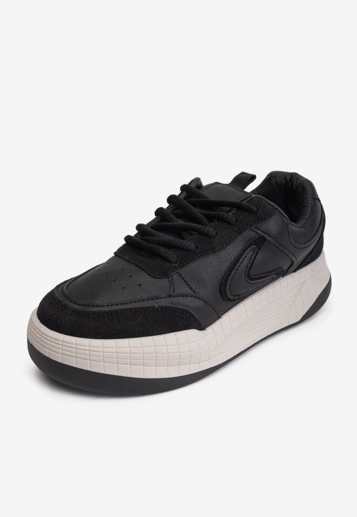 Zapatilla Mujer Negro Beige Sander Boteli Boteli