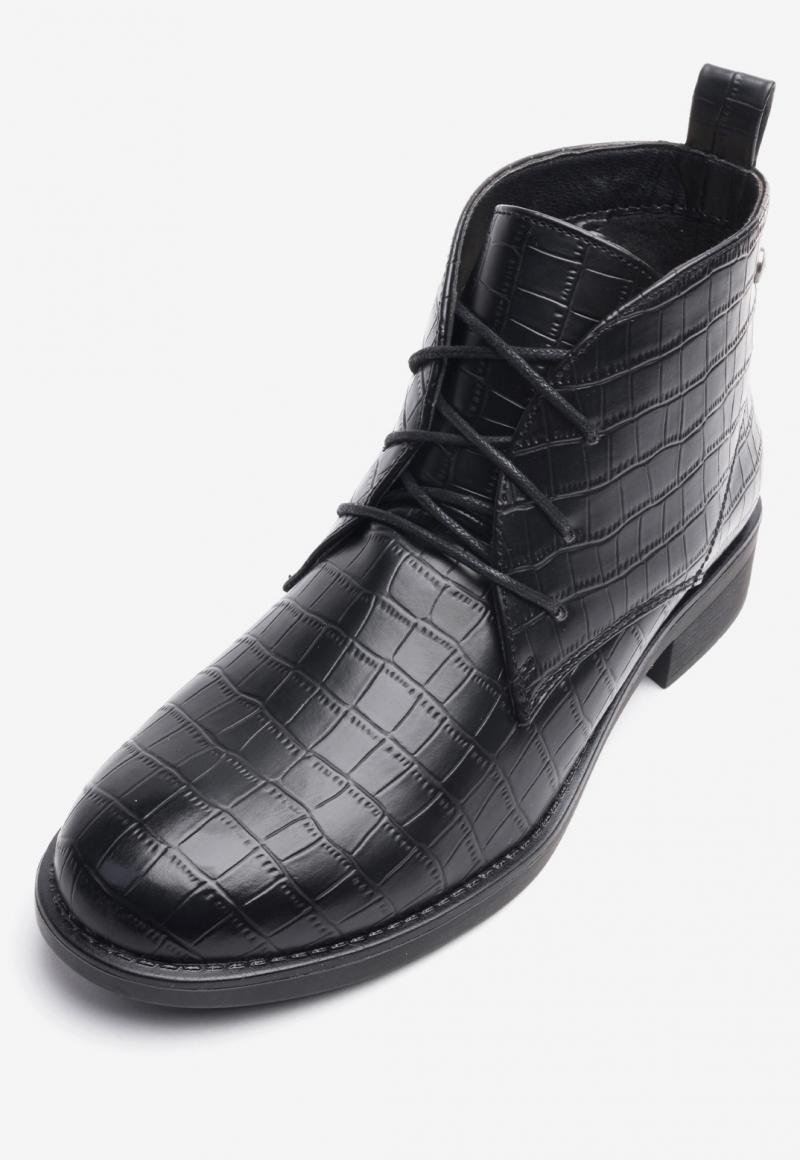 Botín Mujer Negro Nuny Chancleta Chancleta