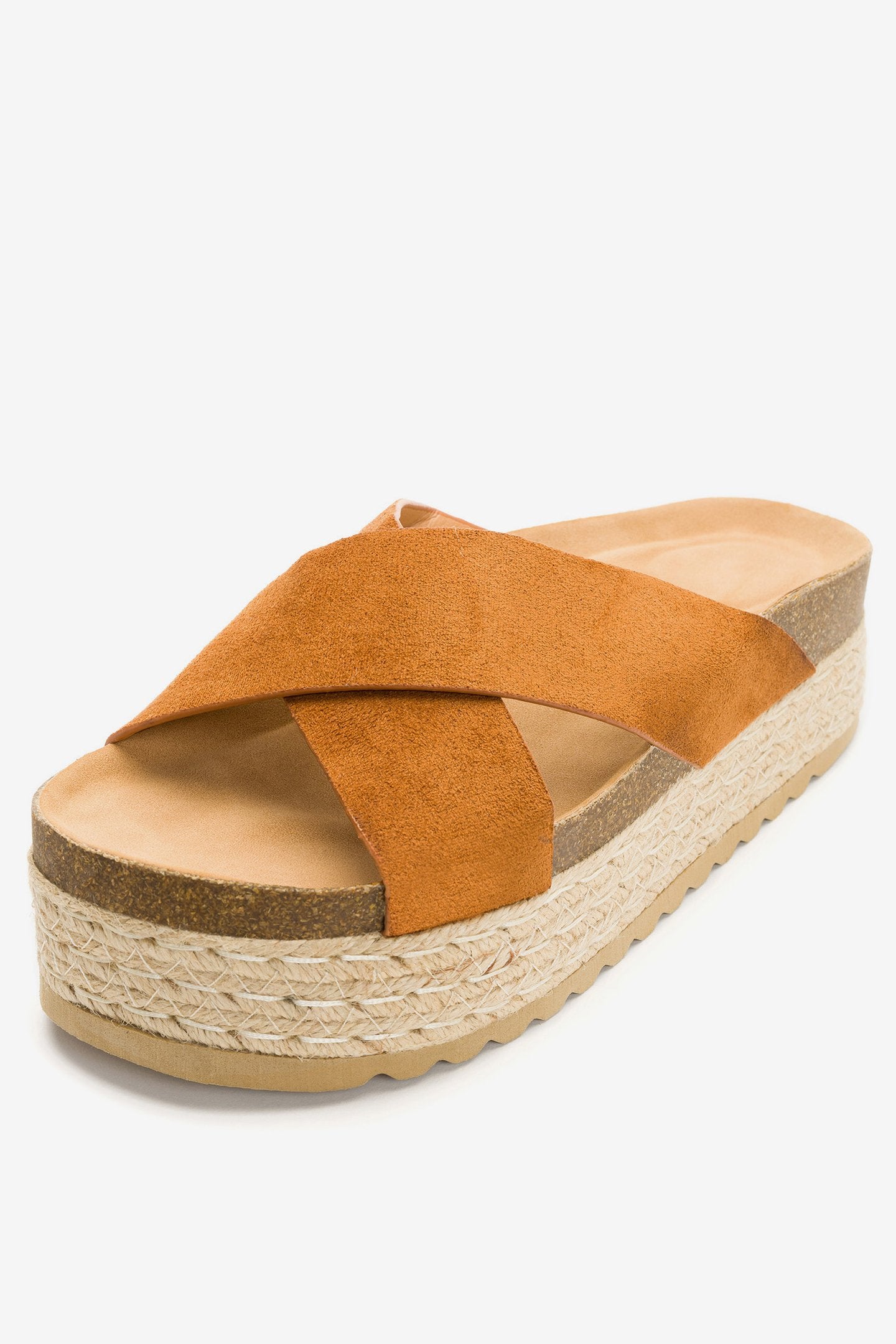 Sandalia Mujer Camel Serra Chancleta Chancleta