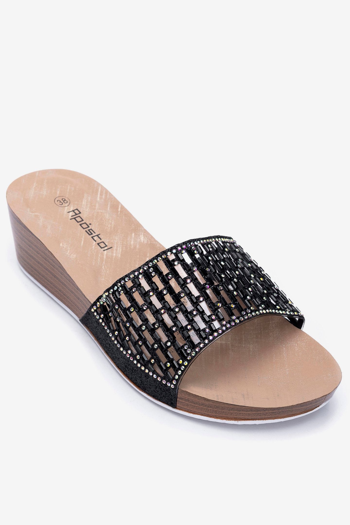 Sandalia Mujer Negro Titi Apóstol Apóstol