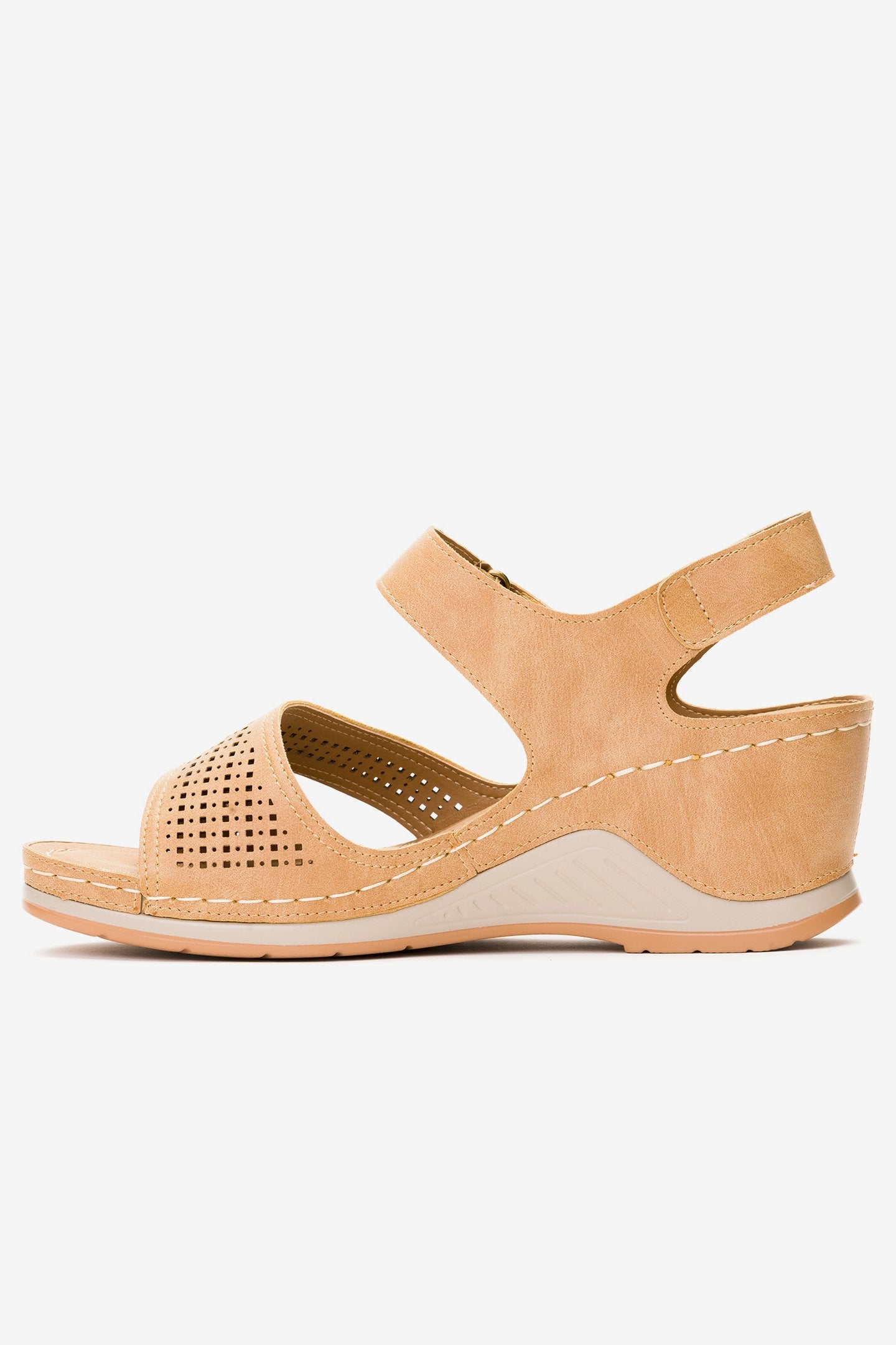 Sandalia Mujer Beige Milán Chancleta Chancleta