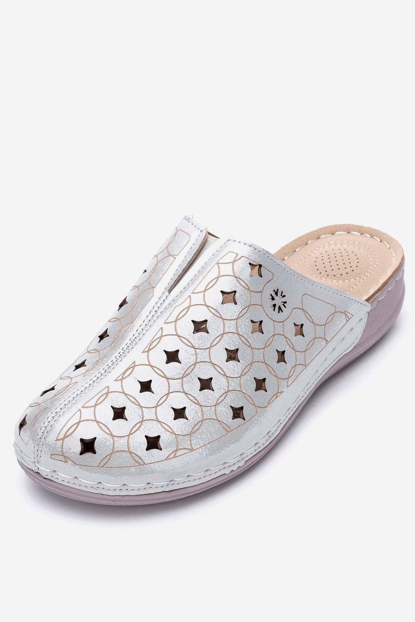 Sandalia Mujer Plateado Aurea Apóstol Apóstol