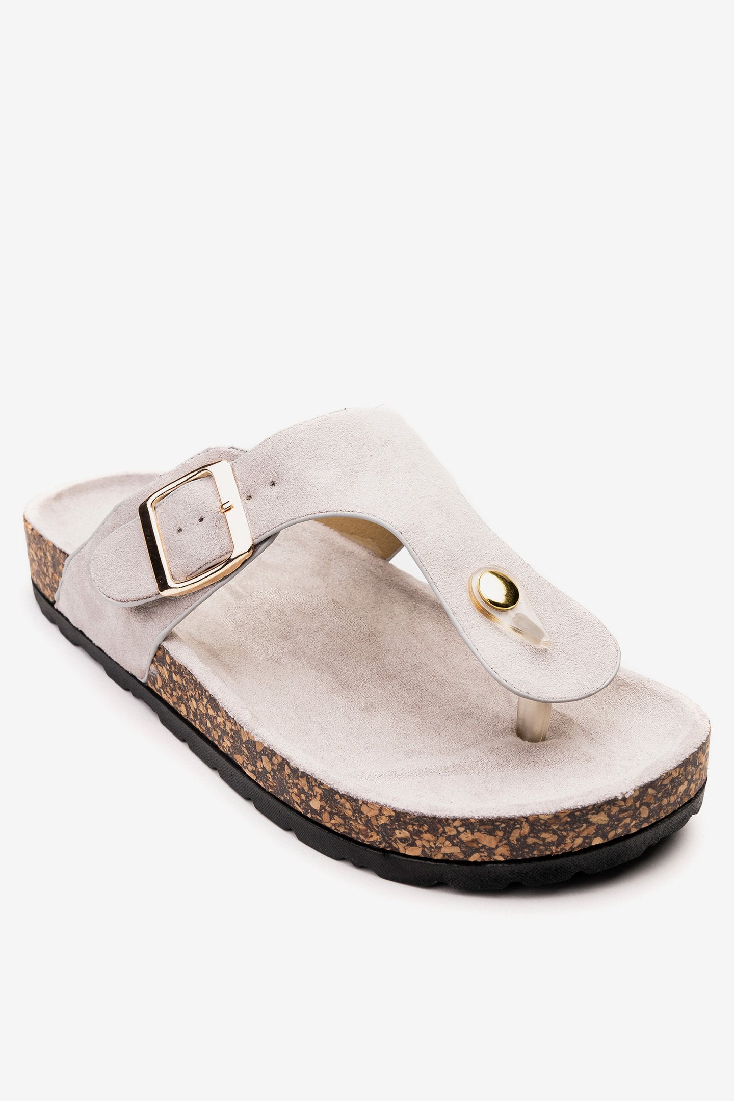 Sandalia Mujer Gris Yuri Chancleta Chancleta