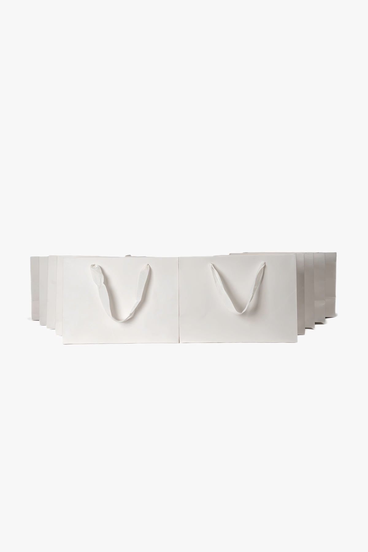 Pack 50 Bolsa de Lujo Couché Tamaño 20x25x12 cm Blanco Chinitown Chinitown
