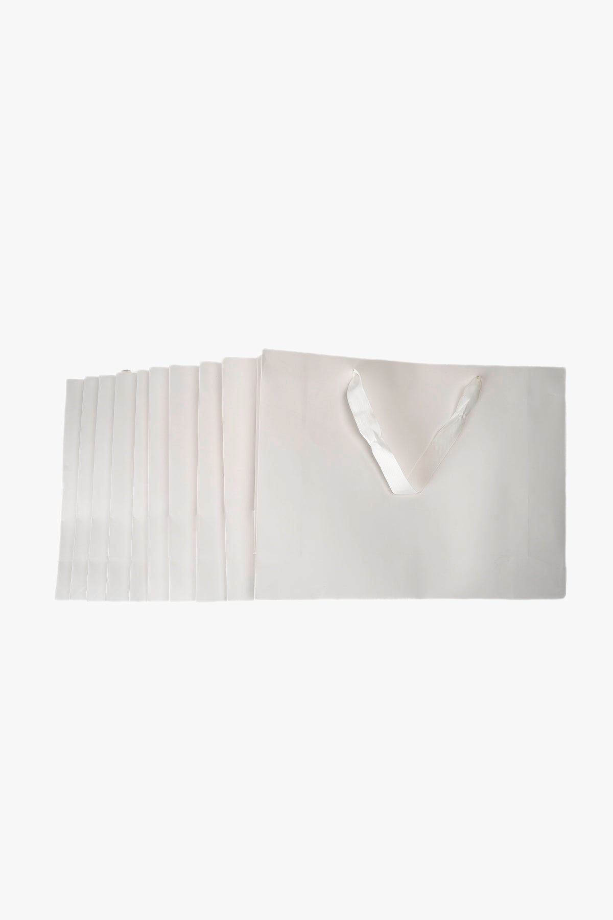 Pack 50 Bolsa de Lujo Couché Tamaño 25x35x12 cm Blanco Chinitown Chinitown
