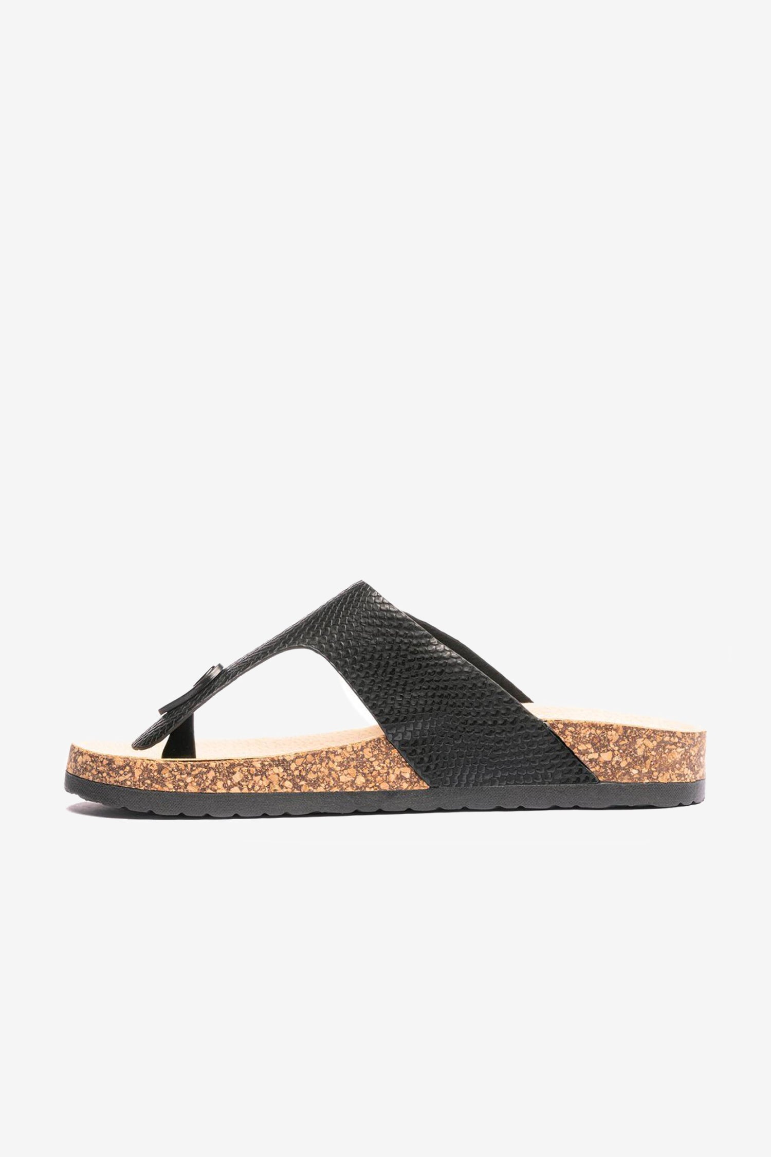 Sandalia Mujer Negro Razo Chancleta Chancleta