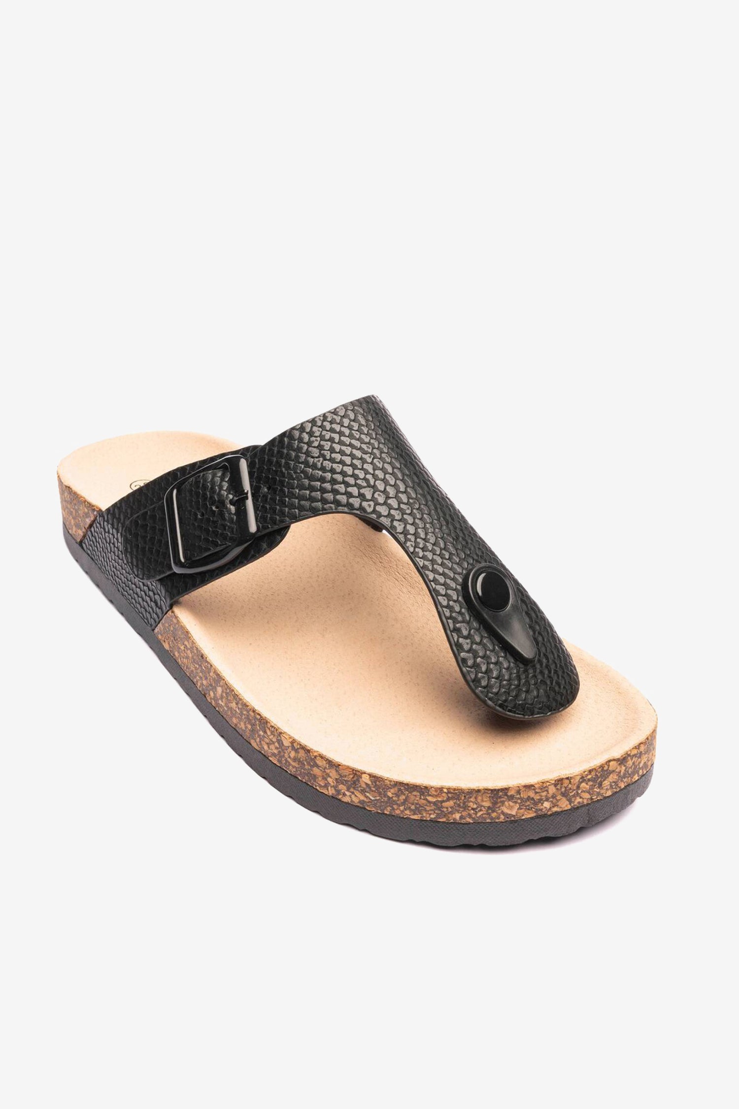 Sandalia Mujer Negro Razo Chancleta Chancleta