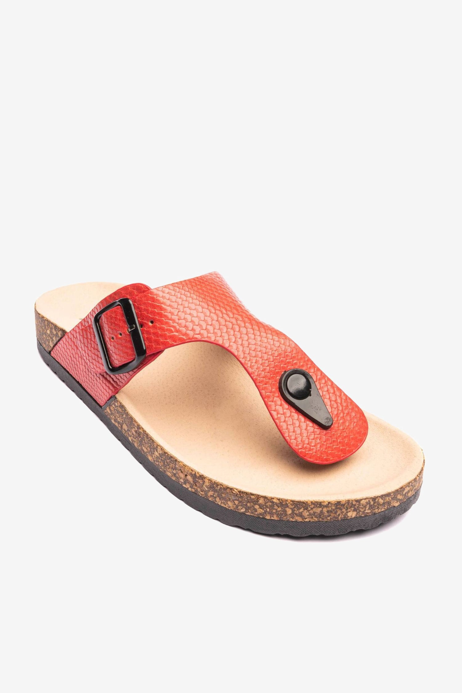 Sandalia Mujer Rojo Razo Chancleta Chancleta